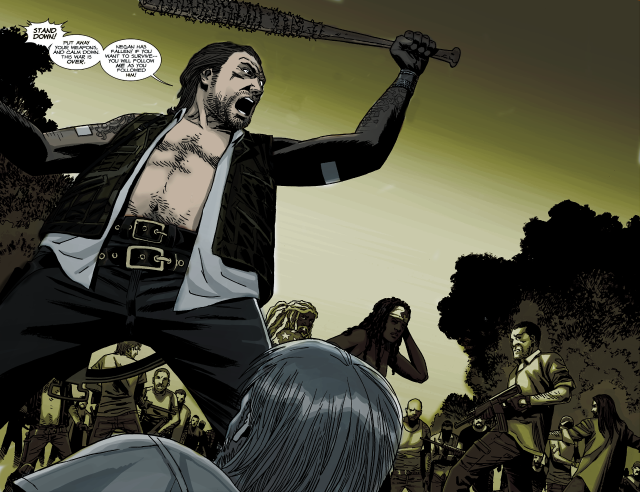 Man sword crowd comic strip free wallpaper - medium preview image
