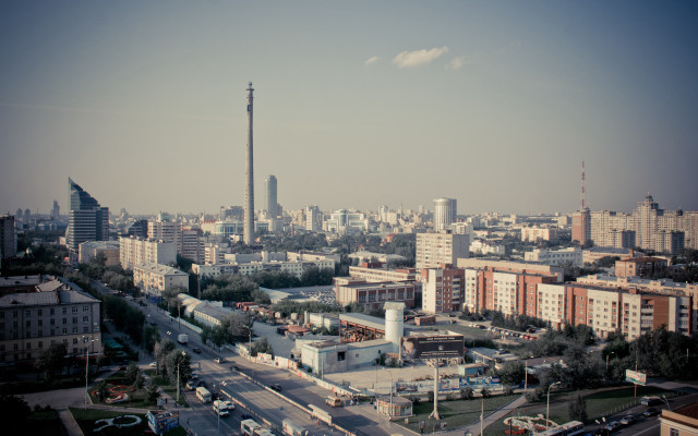 City tower traffic skyline pagoda free wallpaper - medium preview image