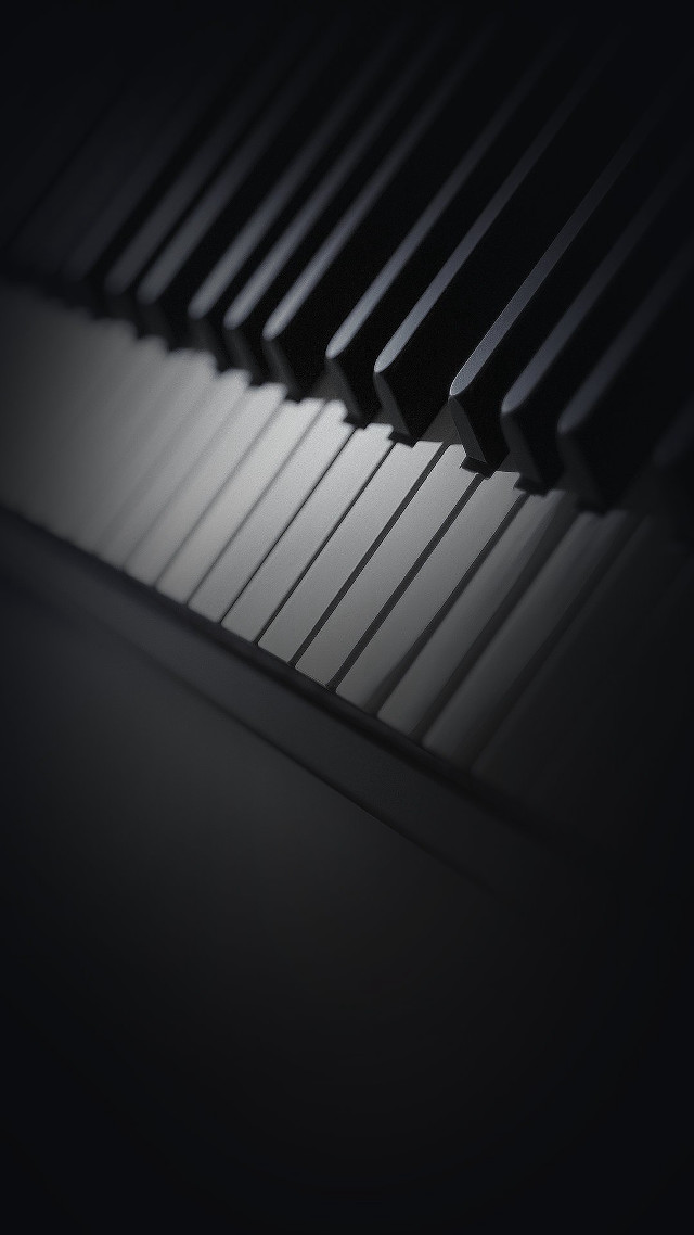 Piano keyboard black background light free wallpaper - medium preview image