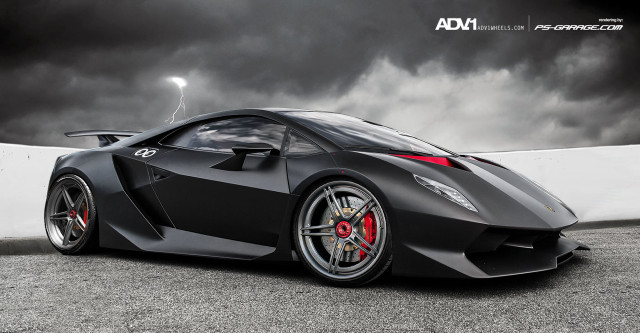 Black sports car white wall free wallpaper - medium preview image