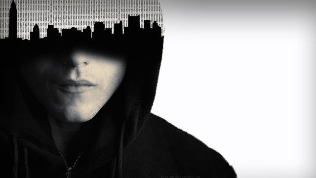 Hoodie person city skyline skyscrapers free wallpaper - medium preview image