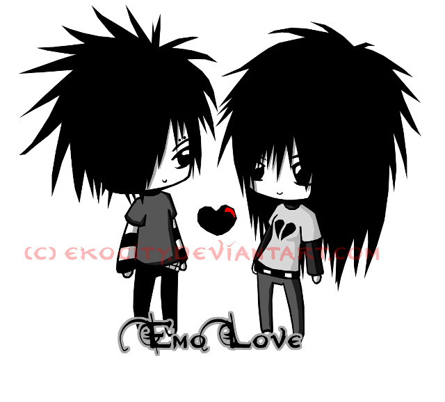 Anime black hair heart shaped free wallpaper - medium preview image