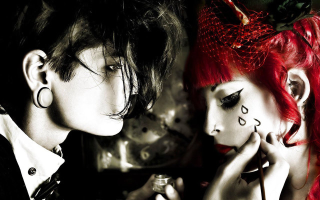 Couple people makeup face paint free wallpaper - medium preview image