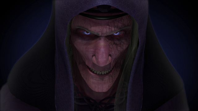 Creepy looking man blue eyes free wallpaper - medium preview image