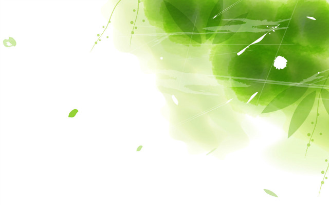 Green leafy background white pattern free wallpaper - medium preview image