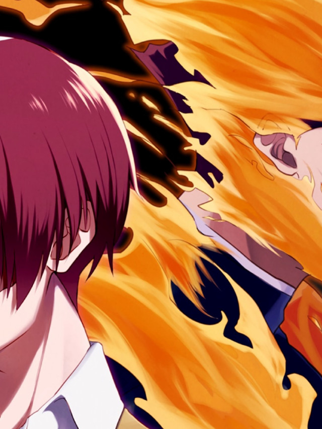 Man red hair tie woman free wallpaper - medium preview image