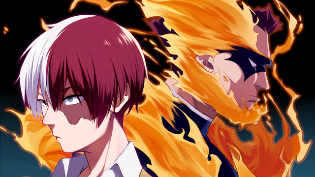 Red hair blue eyes anime free wallpaper - medium preview image