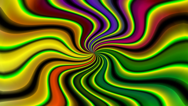 Colorful swirl black background white free wallpaper - medium preview image