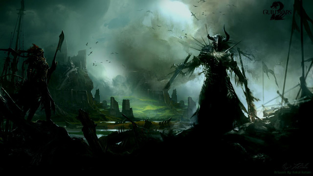 Man dark forest demon back free wallpaper - medium preview image