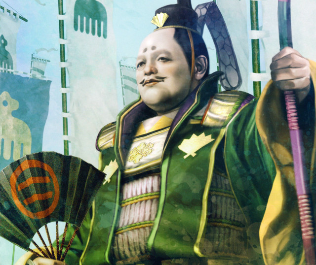 Man green outfit holding fan free wallpaper - medium preview image