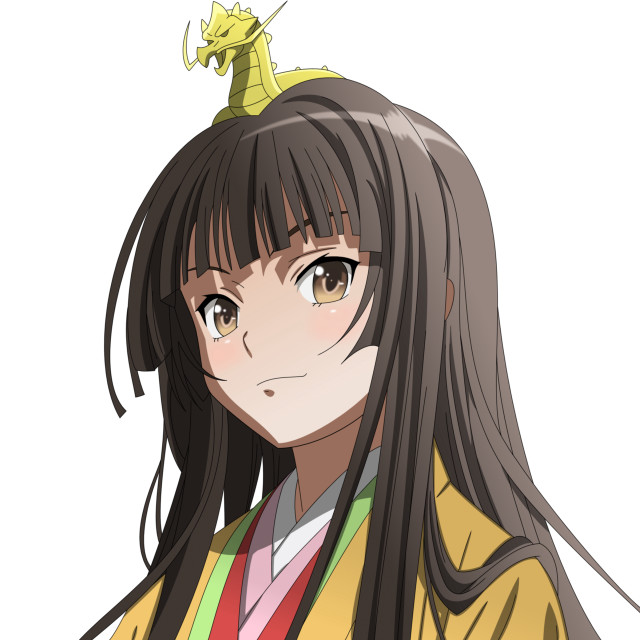 Girl long hair dragon head free wallpaper - medium preview image
