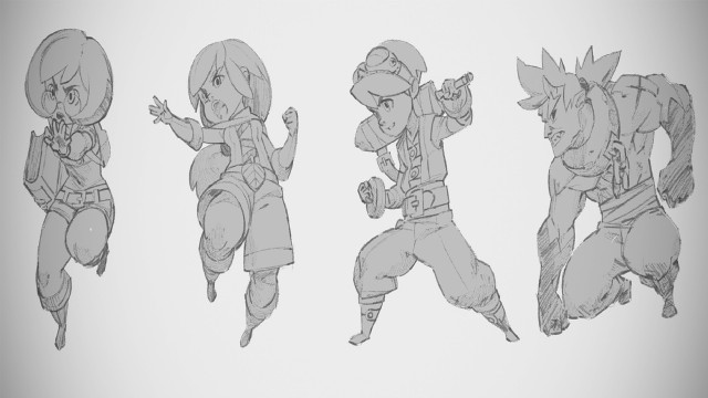 Group people drawing poses artistic free wallpaper - medium preview image