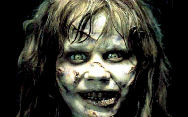 Creepy woman long hair blue free wallpaper - medium preview image