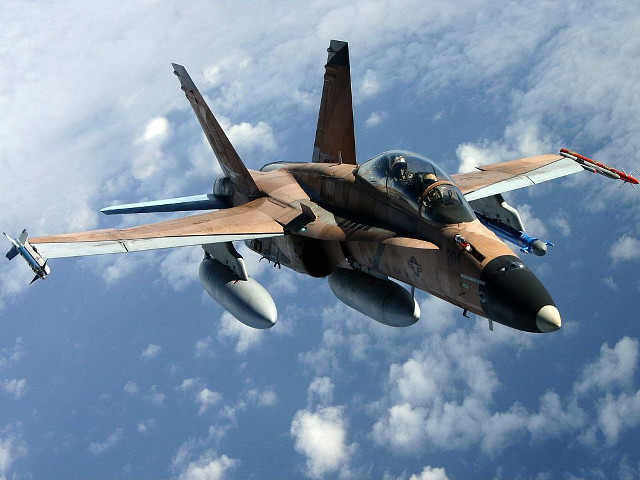 Fighterjet cloudy sky redflag EiQ free wallpaper - medium preview image