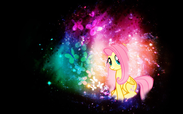 Pink pony colorful background stars free wallpaper - medium preview image