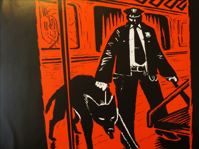 Man suit tie dog train free wallpaper - medium preview image