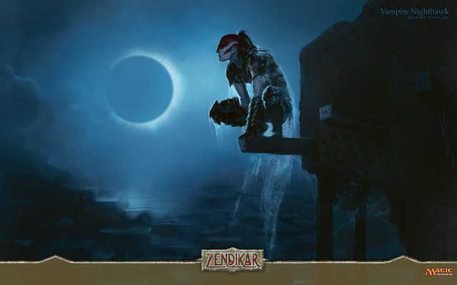 Man standing ledget moon sky free wallpaper - medium preview image