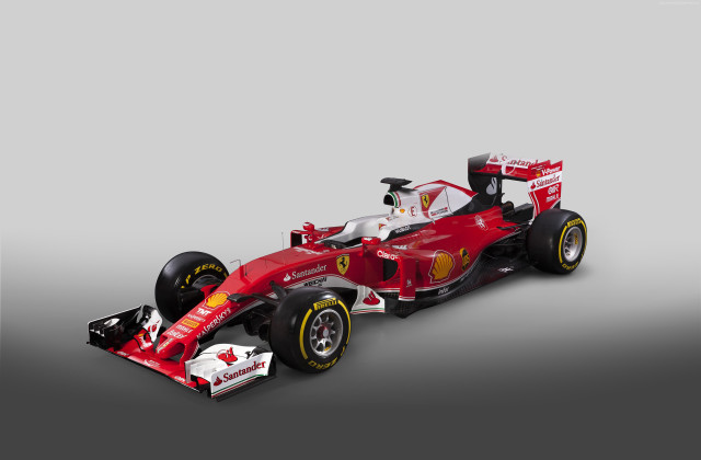 Red racecar white yellow stripe free wallpaper - medium preview image