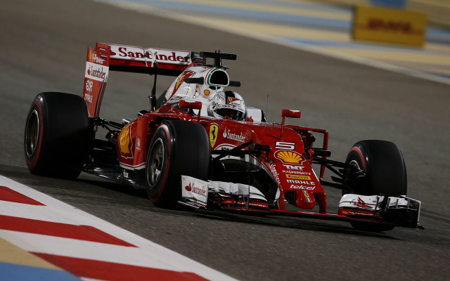 Red race car night track free wallpaper - medium preview image
