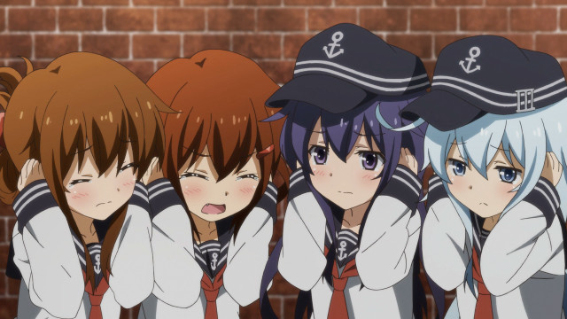 Anime girls hats ponytail sailor free wallpaper - medium preview image