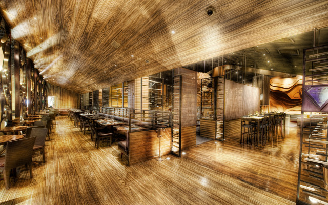 Blurry restaurant bar wine rack free wallpaper - medium preview image