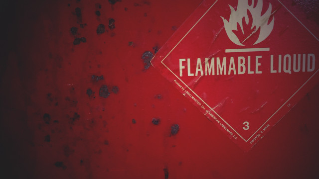 Flammable liquid sign fire extinguisher free wallpaper - medium preview image