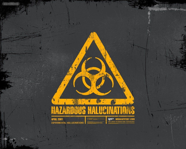 Yellow hazard sign black background #3 free wallpaper - medium preview image