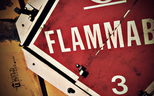Flammab street sign sky red free wallpaper - medium preview image