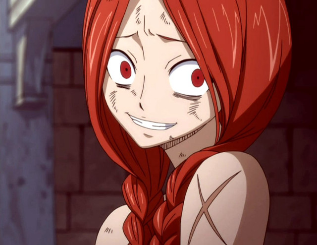 Redhaired yandere portrait brickwall smile free wallpaper - medium preview image
