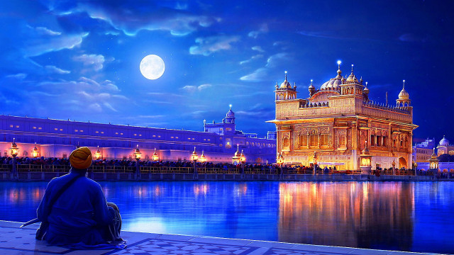 Man sitting ledged building clock free wallpaper - medium preview image