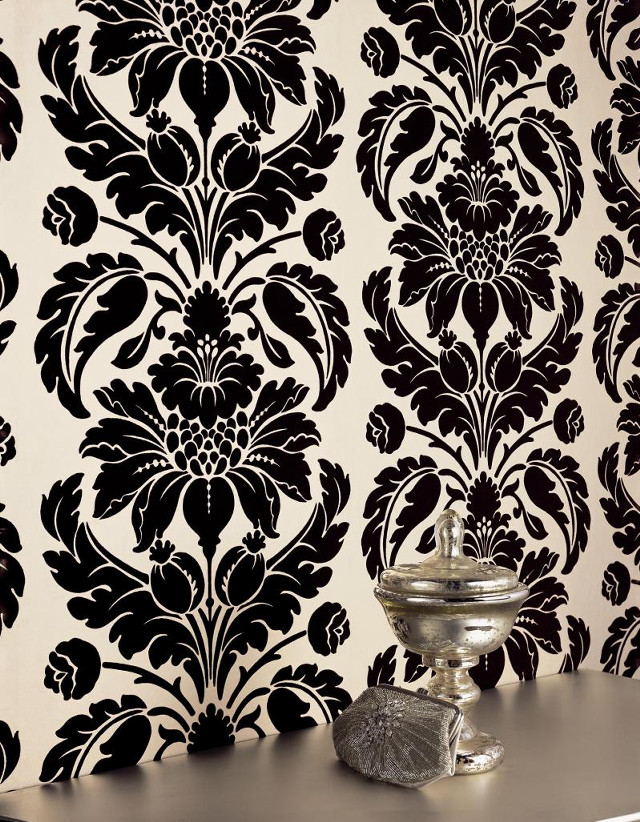 Vase table wallpaper black white free wallpaper - medium preview image