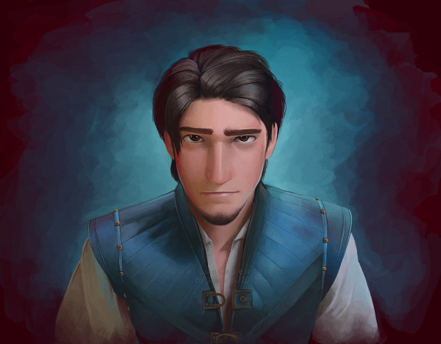 Serious man blue vest red free wallpaper - medium preview image