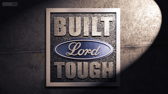 Built loud tough sign wall free wallpaper - medium preview image
