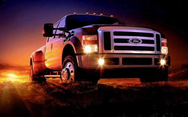 Truck lights field night sky free wallpaper - medium preview image