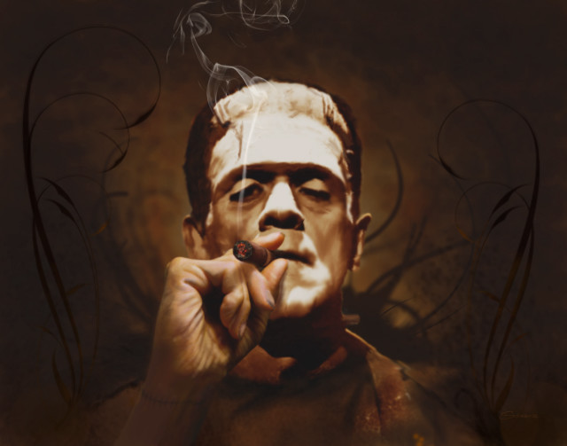 Man smoking cigarette mouth cigarette free wallpaper - medium preview image