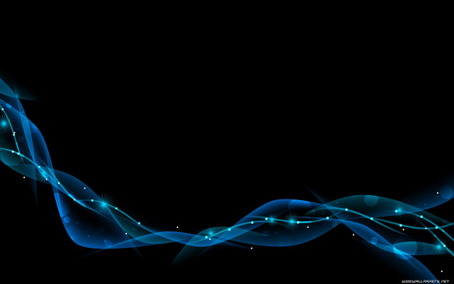 Blue wave light black background #3 free wallpaper - medium preview image