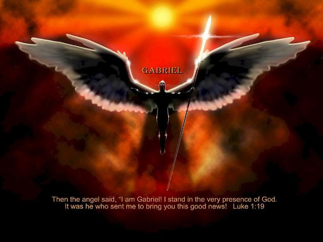 Bird sword angel wings fiery free wallpaper - medium preview image