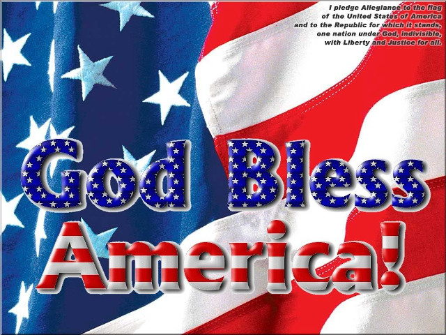Patriotic american flag god bless free wallpaper - medium preview image