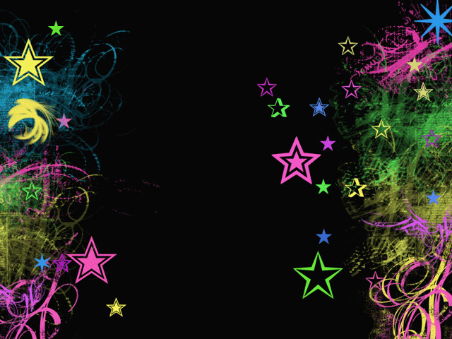 Black background stars swirls crescent free wallpaper - medium preview image