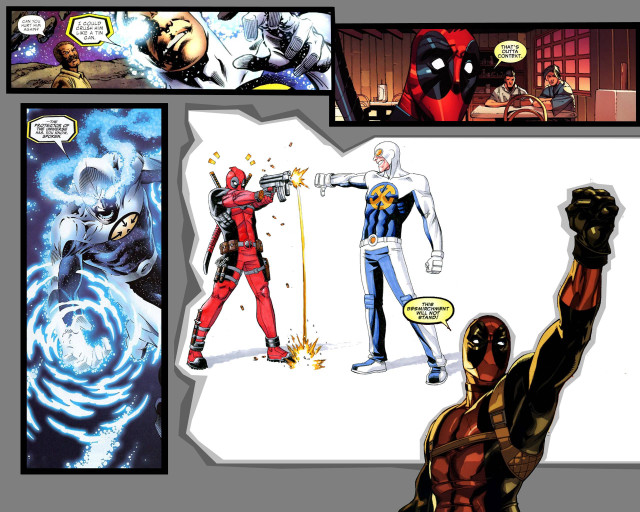 Deadpool action comic strip marvel free wallpaper - medium preview image