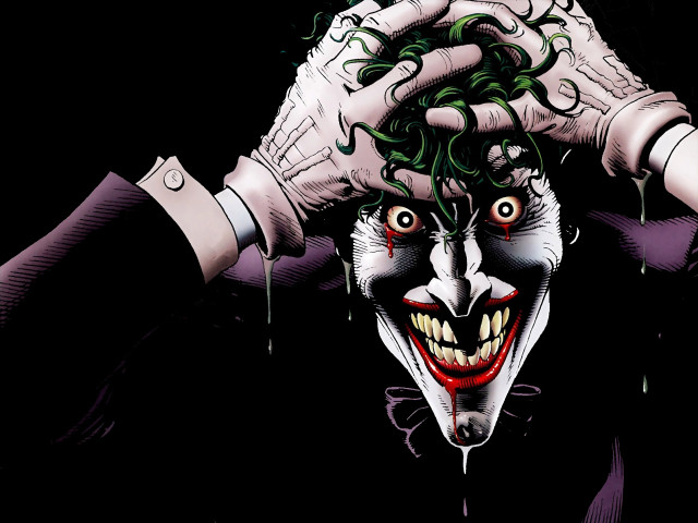 Joker hands head creepy expression free wallpaper - medium preview image