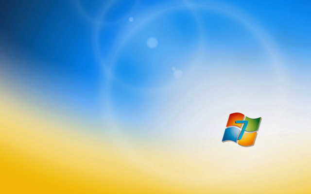 Blue yellow windows logo sky free wallpaper - medium preview image