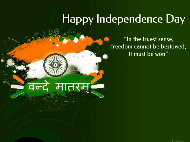 Green orange background flag quote free wallpaper for desktop - medium preview image