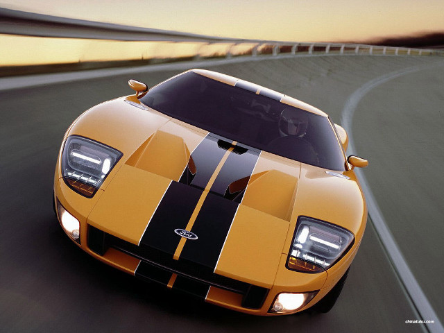Yellow sports car sunset road free wallpaper - medium preview image