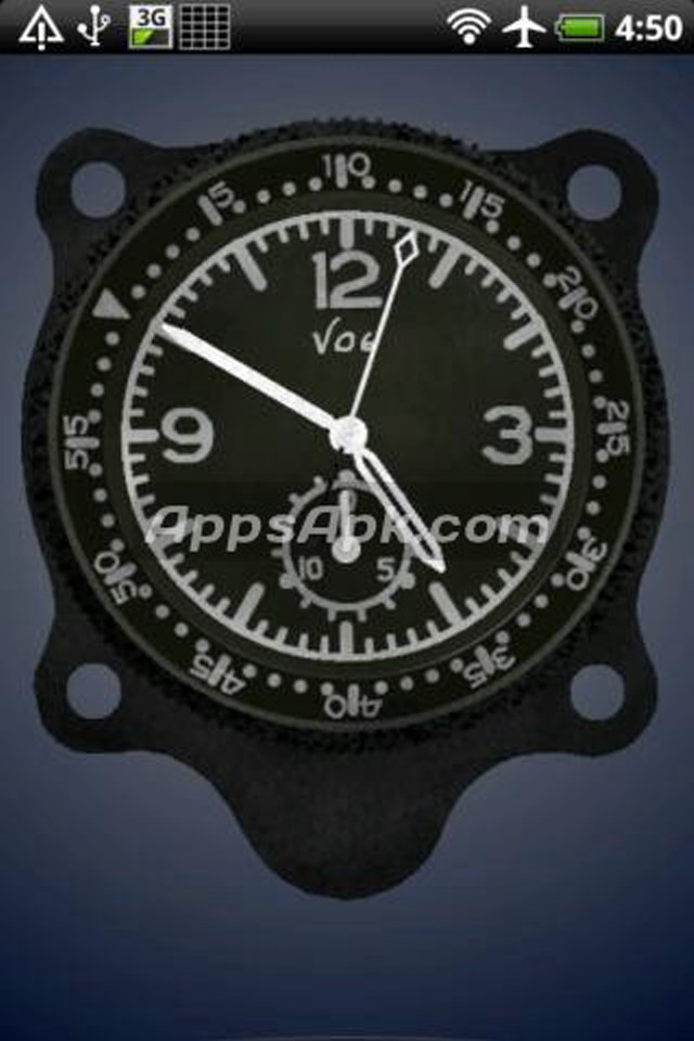 Clock black face white numbers free wallpaper - medium preview image