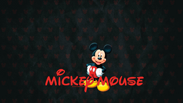 Mickey mouse red bow heart free wallpaper - medium preview image