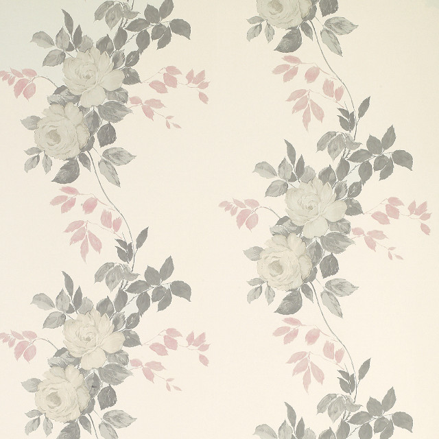 Flower pattern white background grey free wallpaper - medium preview image