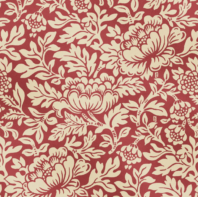 Red white floral pattern background free wallpaper - medium preview image