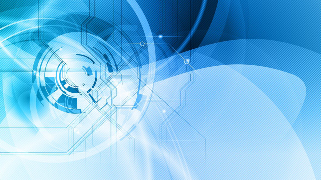 Blue abstract background fan circle free wallpaper - medium preview image