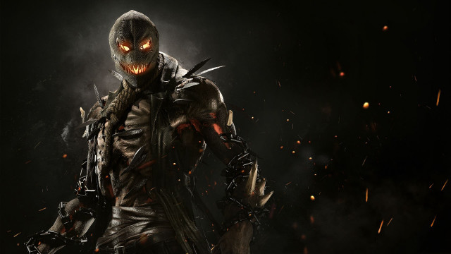 Demonic man knife glowing face free wallpaper - medium preview image